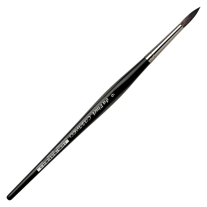 da Vinci Watercolor Series 5598 Casaneo Paint Brush, Round New Wave Synthetics, Size 6 - Image 2